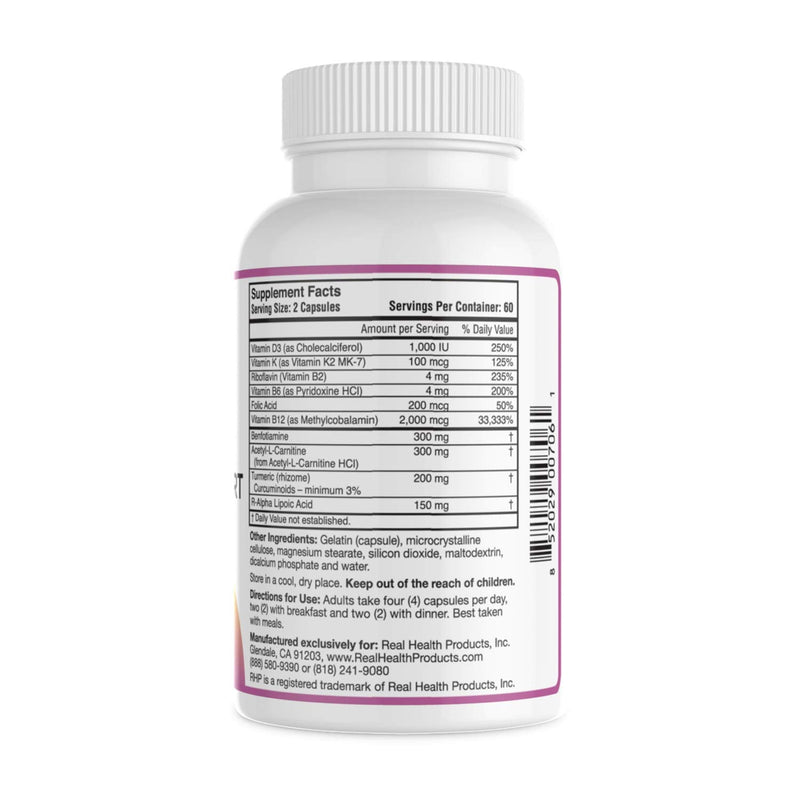 Advanced Nerve Support Formula. Peripheral Neuropathy Supplement with Alpha Lipoic Acid for Healthy Nerve Repair & Function. Maximum Strength Formula, 120 Capsules