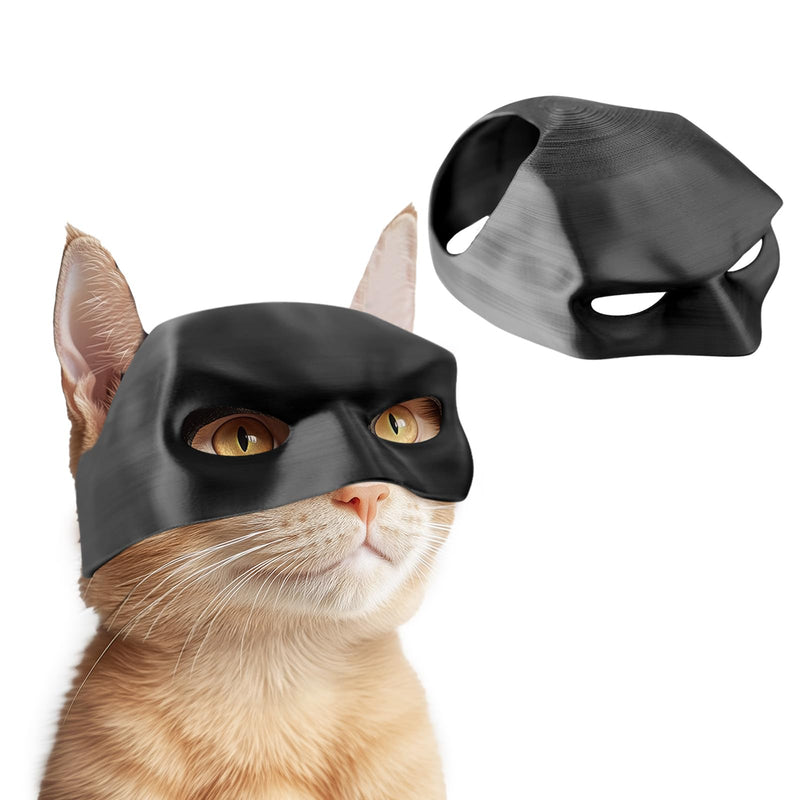 Pet Cat Bat Mask, Multicolour Bat Cat Mask Cosplay Hat, BatCat Avenger Mask Funny Festival Costumes Accessories for All Cats Black For Large Cats - BeesActive Australia