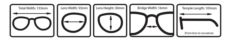 Boost Eyewear 6 Pack Reading Glasses, Traditional Black Frames, with Spring Loaded Hinges 2.0 x - BeesActive Australia