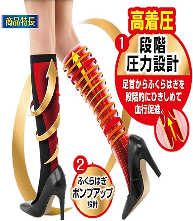 Compression Socks Slim Walk Medical Lymph High Socks Black ML Compression Socks Swelling Elastic Stockings - BeesActive Australia