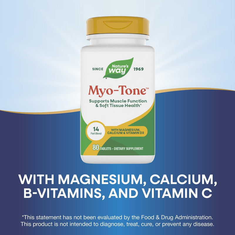 Nature's Way Myo-Tone Supports Healthy Muscles, Tendons and Ligaments, 80 Tablets 80 Count (Pack of 1)