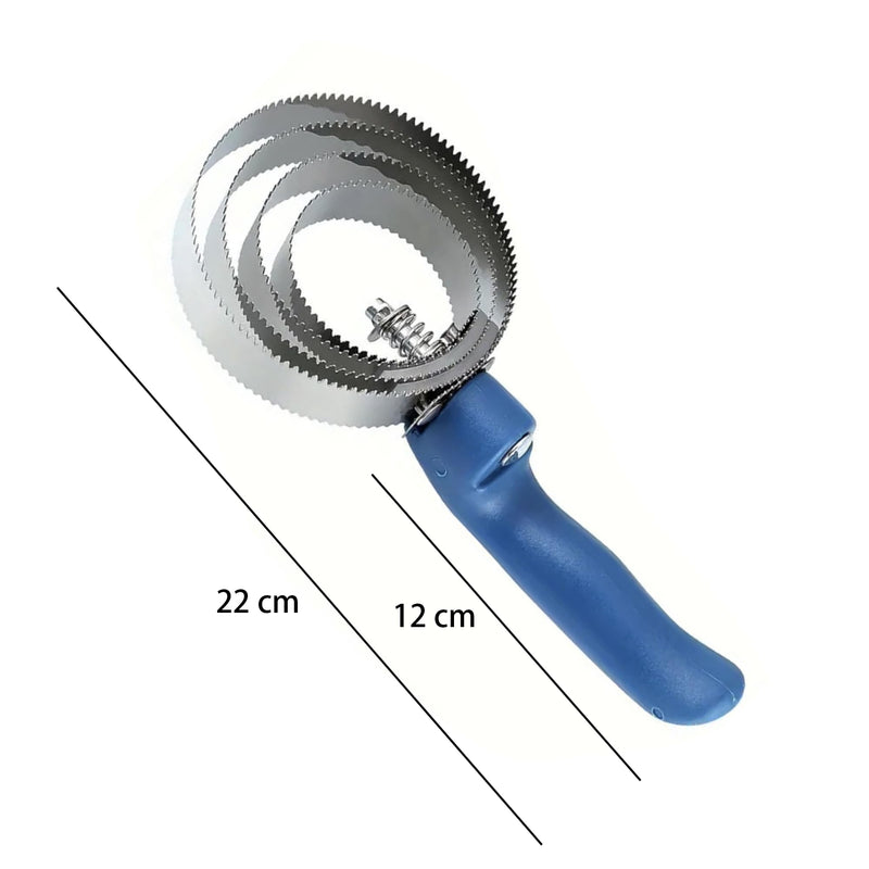 2 Packs Horse Curry Comb, Stainless Steel Grooming Comb with Soft Touch Grip, 4 Rings Spring Grooming Brushes for Horses, Cows, Dogs, Sheep (Blue) Blue - BeesActive Australia