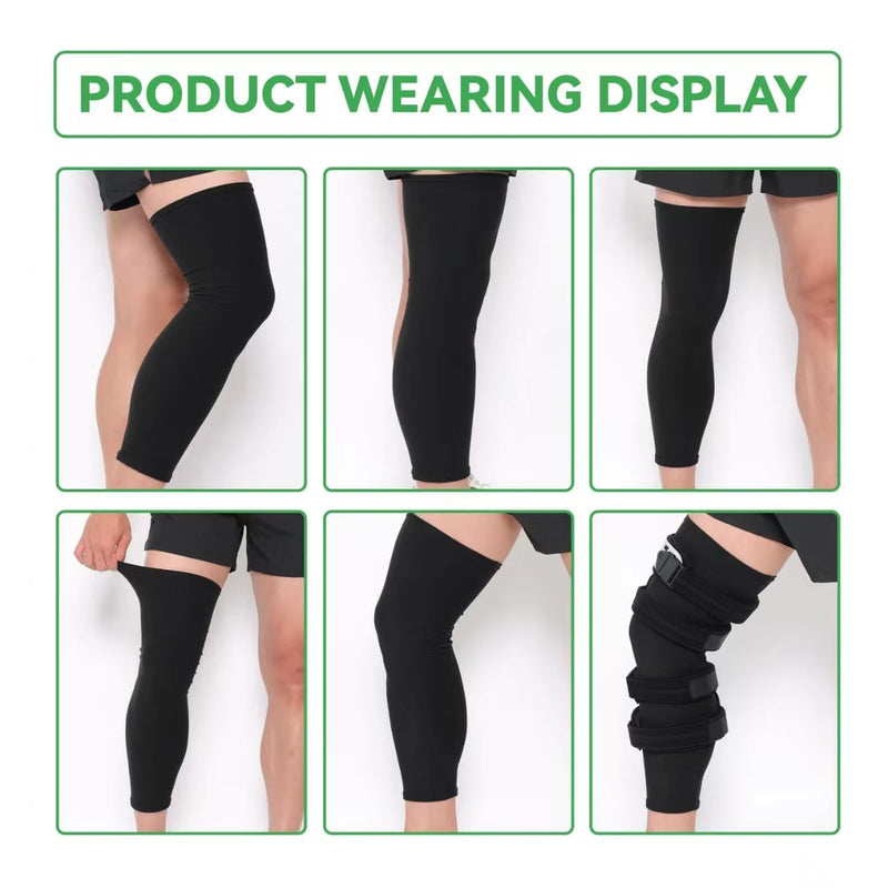 Orthomen 2 Pcs Knee Brace Undersleeve for Knee Support, Circulation Improvement & Pain Relief Knee Brace, Comfortable Knee Sleeve to Protects Skin from Abrasions and Irritations, Breathable Leg Sleeves for Men & Women (L) 2 Pack Large - BeesActive Australia