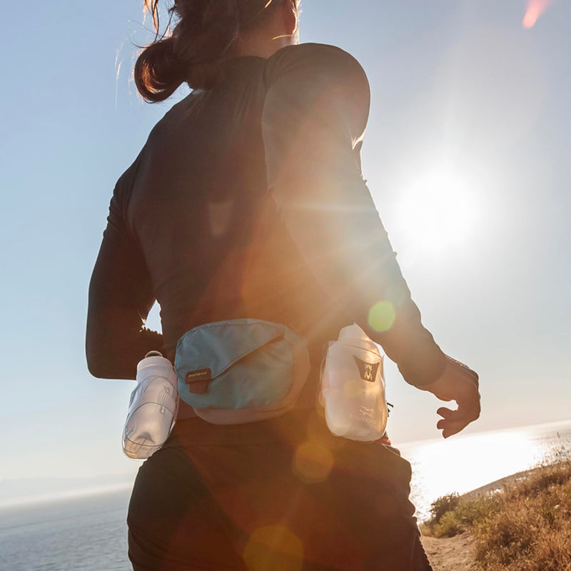 Amphipod Profile-Lite Breeze Hydration Belt, Runners Waist & Hydration Pack for Endurance & Marathon Runs, Men & Women, 21 oz - Orange - 21 oz