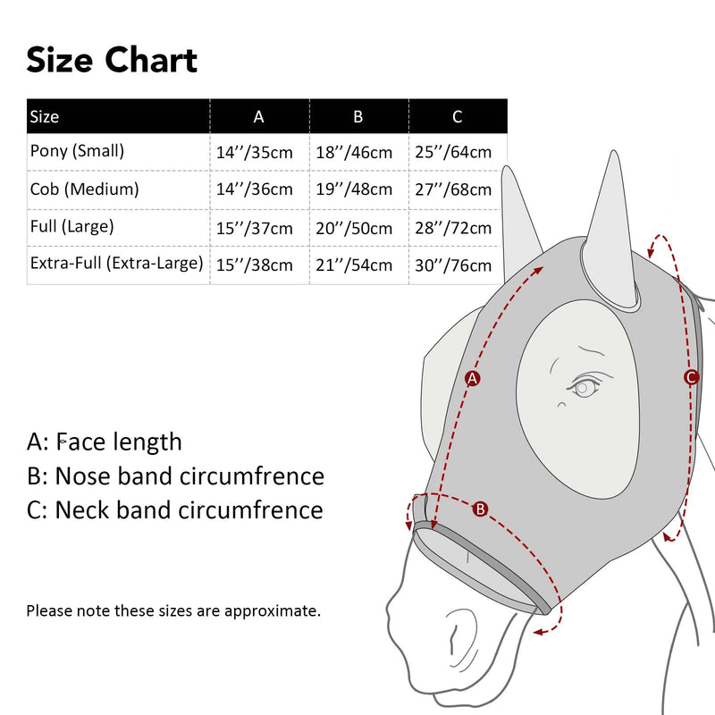 Harrison Howard Super Comfort Stretchy Fly Mask Large Eye Space with UV Protection Soft on Skin with Breathability Leopard Print Full Size Full(Large) - BeesActive Australia