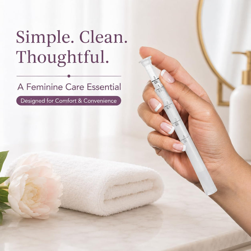 Seroflora Disposable Vaginal Cream Applicators - Fits Premarin, Estrace, Preseed, and Most OTC Gels, Lubricants, and Creams - Threaded End, Comfort Tip, and Dosage Markings (15 Pack) Made in USA.