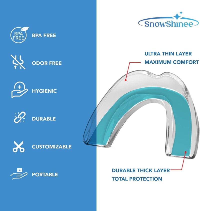 Mouth Guard: Upgraded Mouth Guard for Grinding Teeth at Night - Teeth Grinding Mouthguards for Sleeping - Mouthguards for Grinding of Teeth - Anti Grinding Guard - Night Guards for Teeth Grinding -4pc ONE SIZE 4