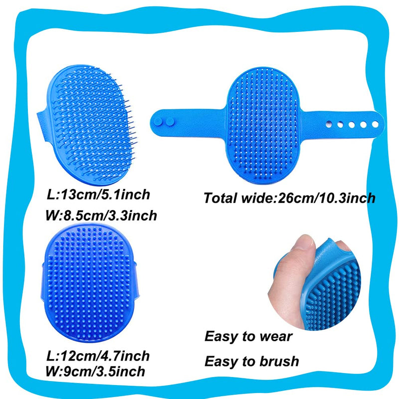 Rabbit Grooming Brush, Small Pet Hair Brush Kit Rabbit Brush, Massage Brush Bunny Nail Clippers Small Pet Grooming Brush Kit for Cats, Puppies, Rabbits, Hamsters (Blue) - BeesActive Australia