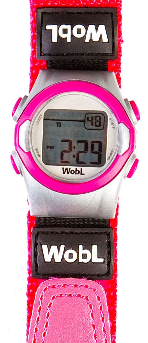 WobL Vibrating 8-Alarm & Repeating Countdown Timer Watch, Medication/Sports/Meetings/Potty Reminders, Pink - BeesActive Australia