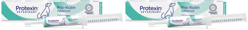 Protexin Veterinary Pro-Kolin Advanced Probiotics Paste for Dogs 15ml (Pack of 2) 15ml Syringe (Pack of 2)