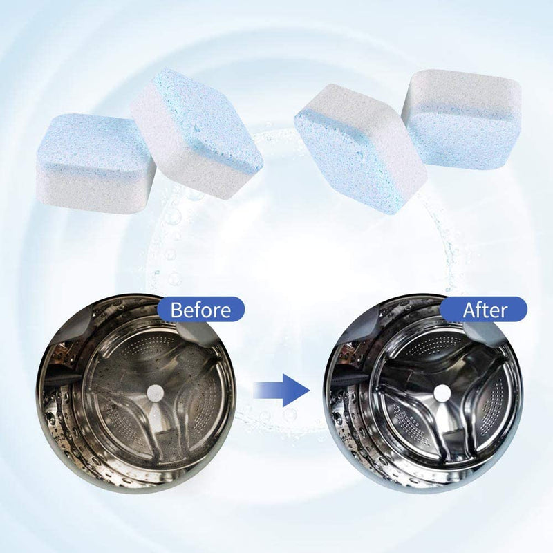 NATRUTH Washing Machine Cleaner Descaler 30 Pack Deep Cleaning Washer cleaner Tablets For HE Front Loader & Top Load Washer - BeesActive Australia