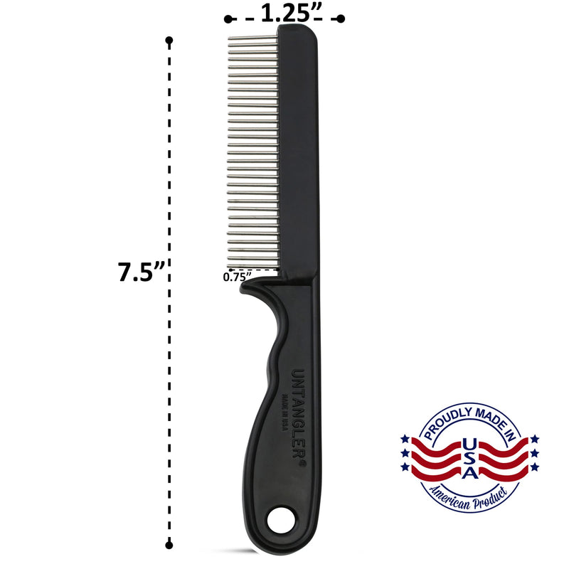 Super-Groom Combs with Smooth Rotating Teeth for Painless Mat Removal (Royal Purple, 30 Fine-Spaced teeth) Royal Purple - BeesActive Australia