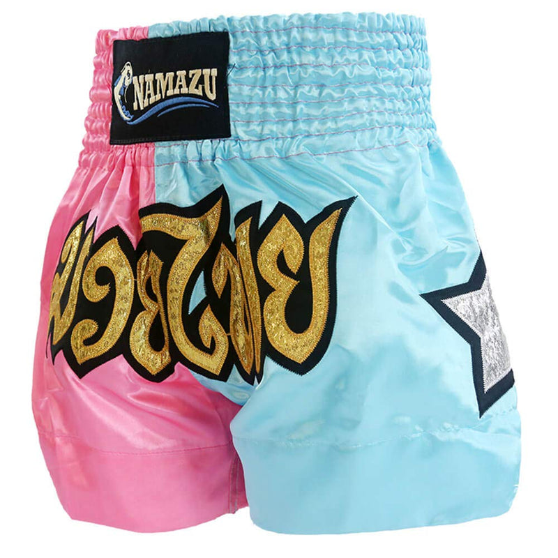 NAMAZU Muay Thai Shorts for Men and Women, High Grade MMA Gym Boxing Kickboxing Shorts. XX-Large 3-powderblue
