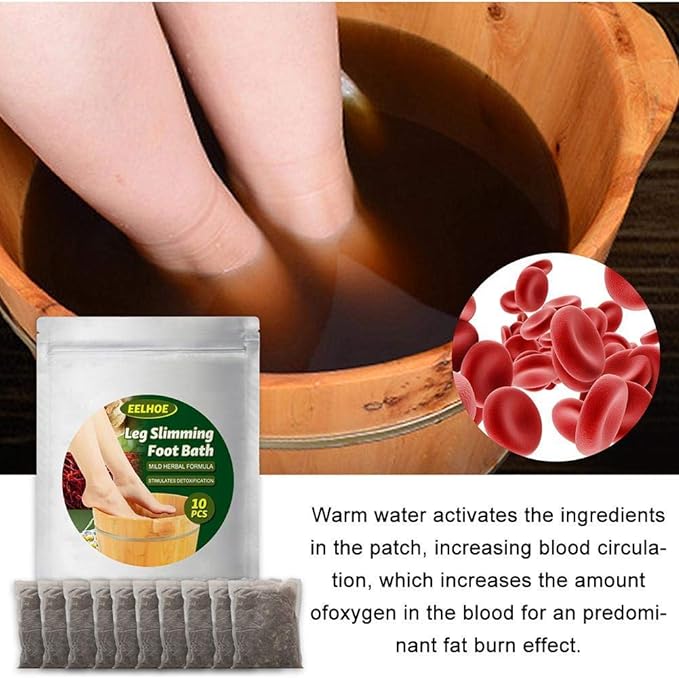 Vanow Leg Slimming Foot Bath Bag, Wormwood Foot Soak Pack, Ginger Foot Bath Bag, Foot Medicine Bath Agent, Foot Bath Agent, Herbal Foot Bath - BeesActive Australia