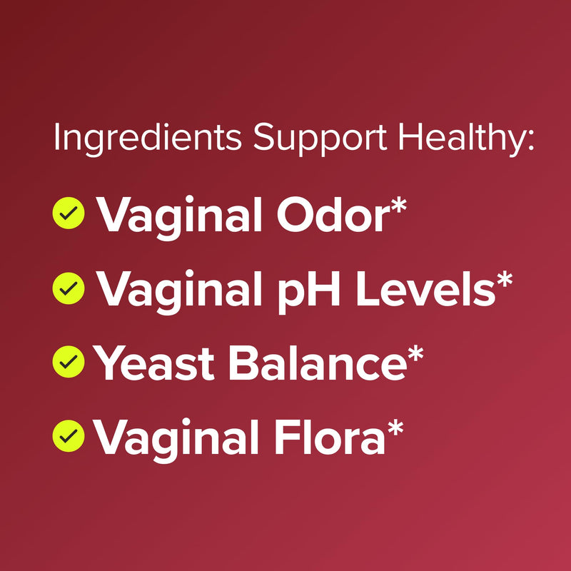 URO Vaginal Probiotics for Odor, Flora & pH Balance – 60-Day Supply 60 Count (Pack of 2)