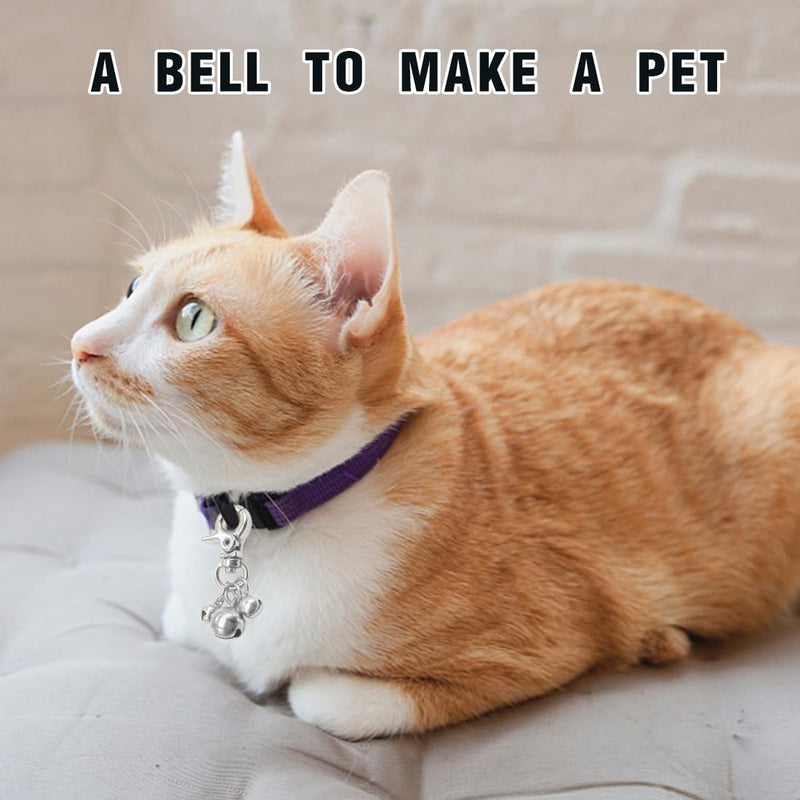 ZKSXOA 8 pieces pet bells for collars, loud dog bells, key rings, dog bells, collar charm, dog triple bell pendant for dogs - BeesActive Australia