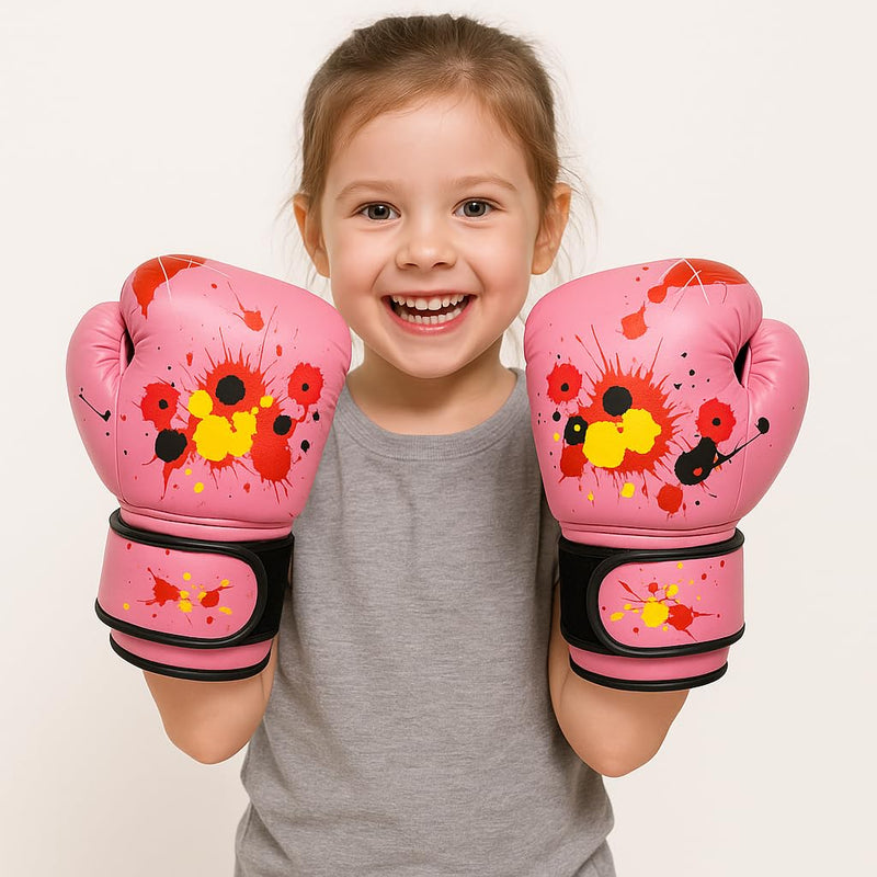 Children Boxing Gloves, PU Material, PU Boxing Gloves, Adjustable Fit for Kids Ages 2-11, Family Training, School Classes, Boxing Clubs, and Children's Sports Activities