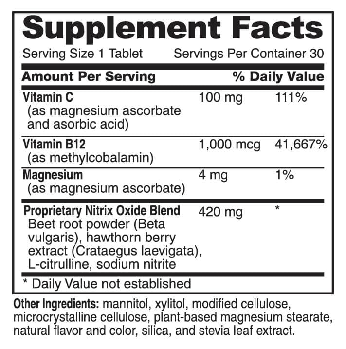 Advanced Bionutritionals – Circ02, Nitric Oxide Supplement for Men and Women, Supports Immune System, Beet Root, L-Citrulline Formula, Non GMO, Gluten Free, Dairy Free, Soy Free, Vegan (30 Lozenges)