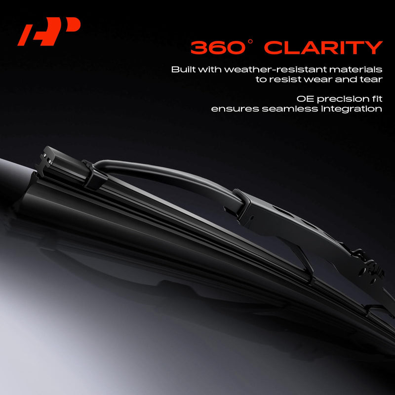 A-Premium 22"+20"+11" Windshield Wiper Blades Compatible with Jeep Compass 2007-2016 & BMW 325i 2001-2005 - Front Rear Wipers Blade Set for Hook/Hook Arm, with Wear Indicator & Towel (Pack of 3) 22"+20"+11" Hook+Hook