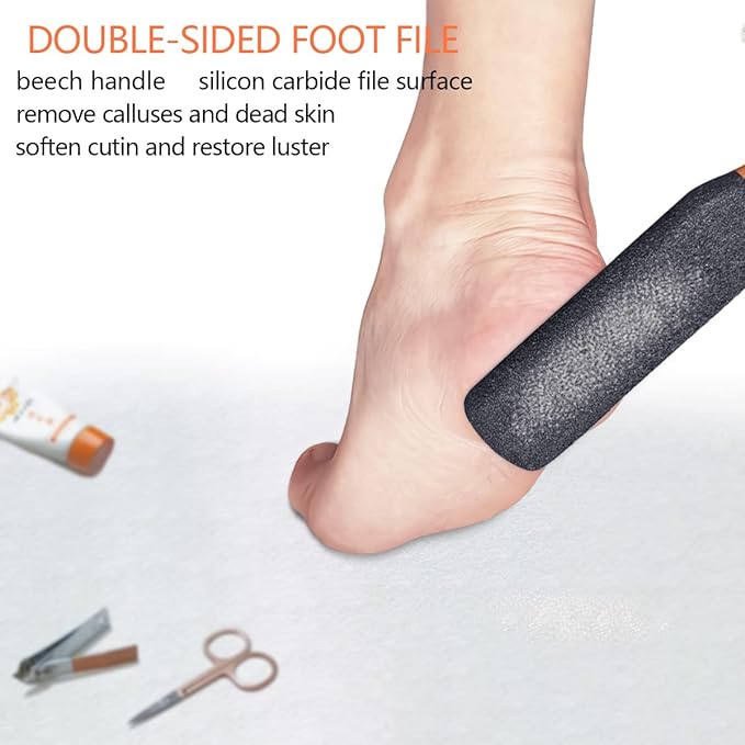 Foot Scrubber Pedicure File Tool Exfoliating for Corn and Hard Skin Calluses Pumice Stone for Feet Heels Elbows Hands - BeesActive Australia