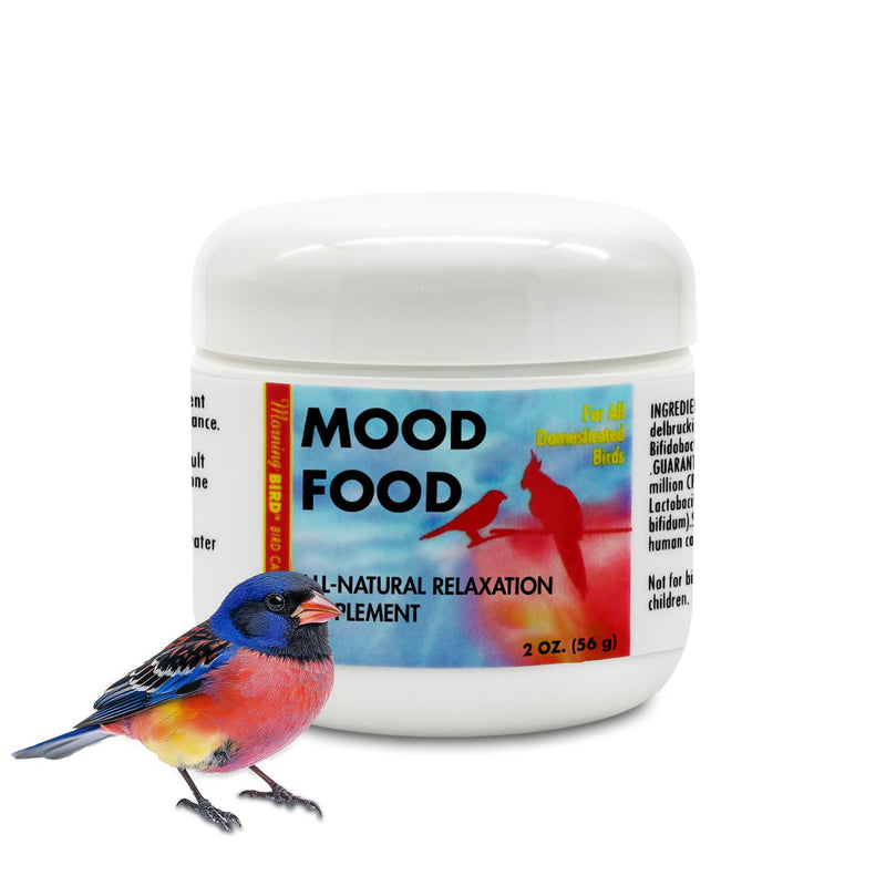 Morning Bird Mood Food 2 oz – Natural Calming Supplement for Birds – Non-Sedating Formula – Helps Reduce Stress, Aggression & Feather Plucking – Gentle Support with Amino Acids & B Vitamins