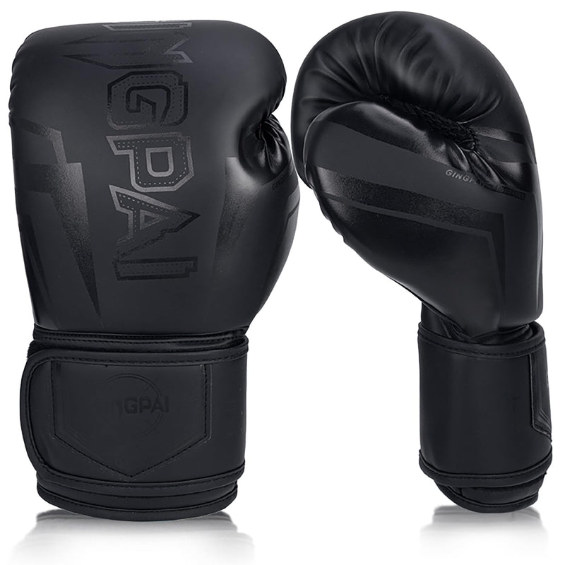 Boxing Gloves for Men,Women,Child, Heavy Bag Workout Boxing Gloves,Boxing Training Gloves, Sparring Training Fighting Gloves for Boxing,Kickboxing,Muay Thai,MMA Pure Black 14oz