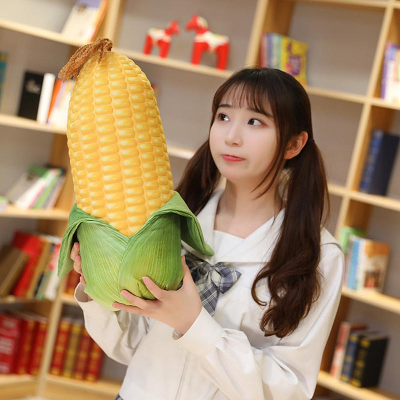 GracesDawn Simulation Corn cob Plush Pillow, 3D Simulation Green Corn, Green Plant Corn Plush Toy, Ideal Gift for Children 17.8 "H - BeesActive Australia