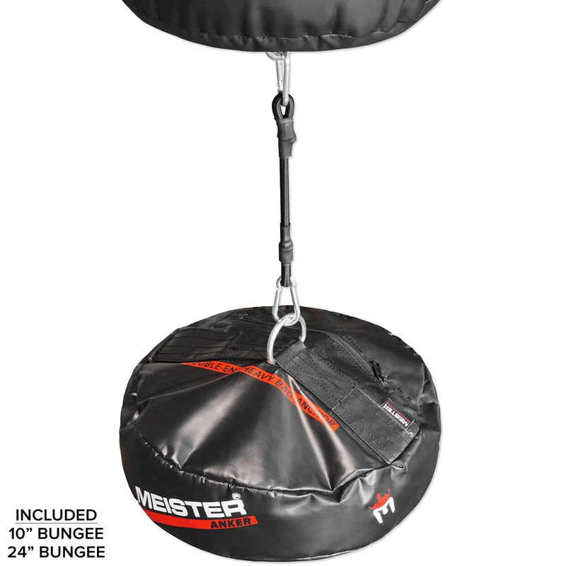 Meister Anker Double-End Boxing Heavy Bag Floor Anchor ANKER w/ 10" & 24" Bungees