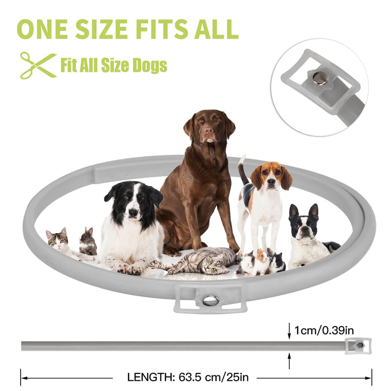 DEWEL Luminous Tick Collar for Dogs, Tick Collar Luminous Collar Dog Adjustable Flea and Tick Prevention Collars Waterproof Fluorescent Flea Collar Against Pests, 63.5cm XL - BeesActive Australia