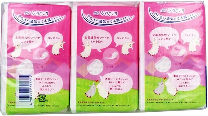 [Mihama Wholesale] Sofy Origin Sheet Fluffy, Pink Rose Scent, 38 Sheets x 3 Packs x 4 Pieces - BeesActive Australia