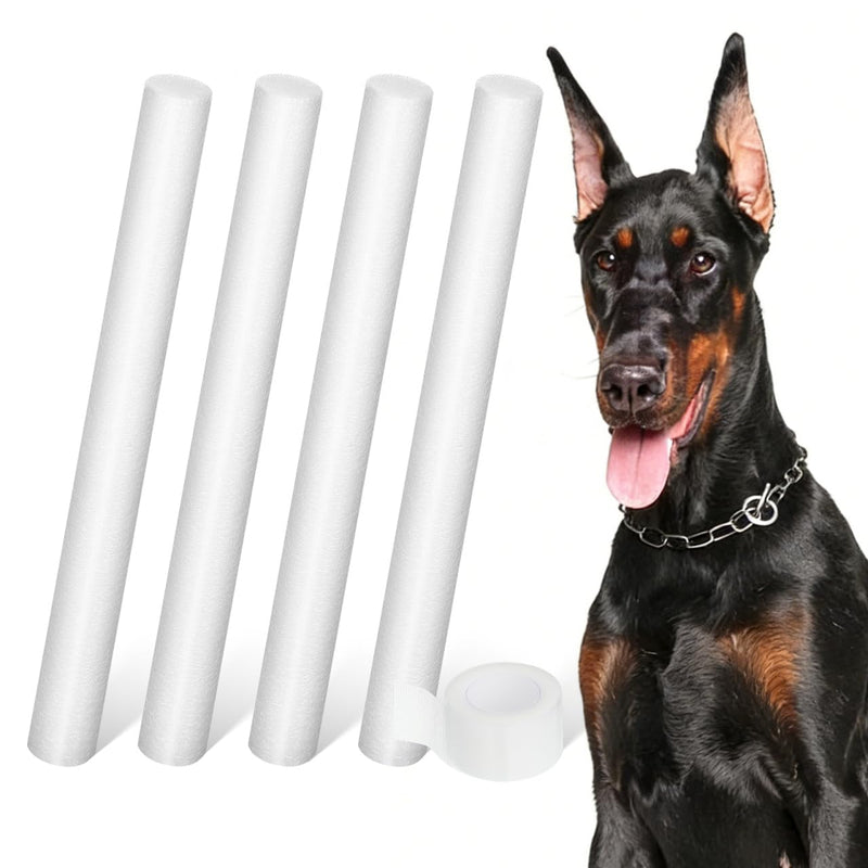 Yardwe Dog Ear Stand Stick with Tape 6.89 Inch Puppy Ear Support Rods for Doberman Correction Pet Care Accessories 4 Pack