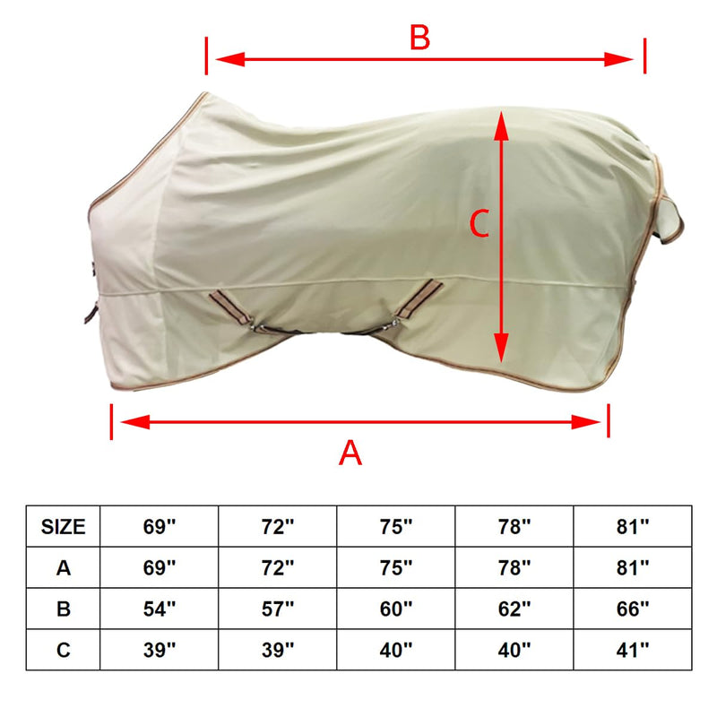 BARN & STABLE Breathable and UV Protective Tear-resistant Mesh Horse Fly Sheet Comfy Equine Summer Sheet with Removable Web Leg Straps - BeesActive Australia
