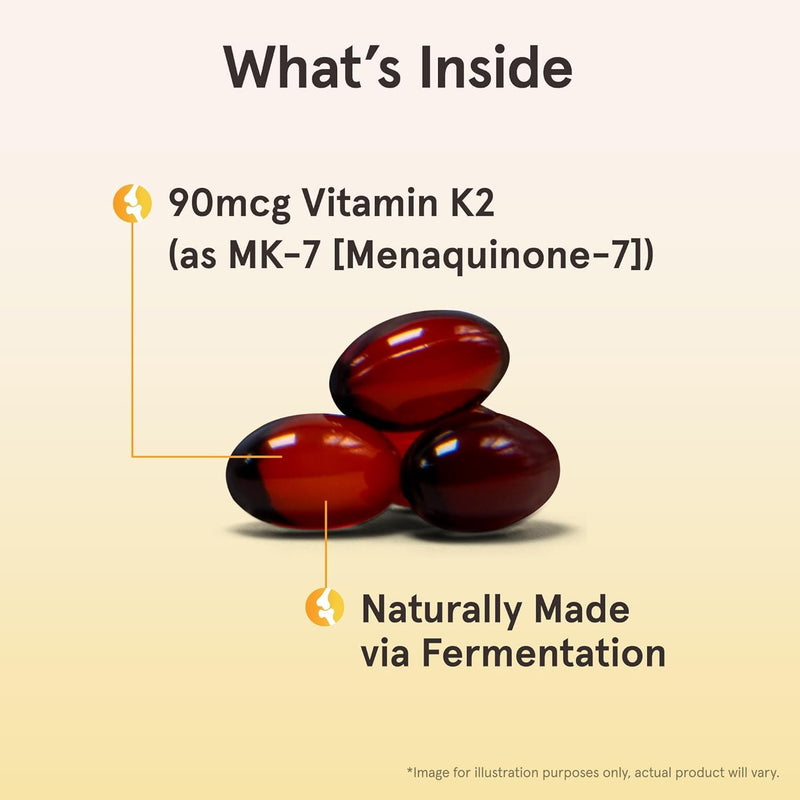 Jarrow Formulas MK-7 90 mcg - Bioactive Form of Vitamin K2-120 Servings (Softgels) - for Bone & Cardiovascular Health - Vitamin K2 MK-7 Dietary Supplement - Gluten Free (Pack of 2) 120 Count (Pack of 2)