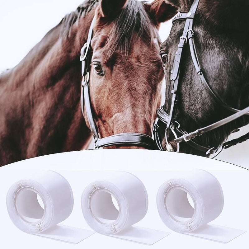 3 Rolls Horse Bit Wrap Tape Bit Protector Bit Guard Tape for Horses Bit Care Wrap for Equines Equestrian Bit Tape Bit Shielding Tape Equine Bit Wrap（White - BeesActive Australia