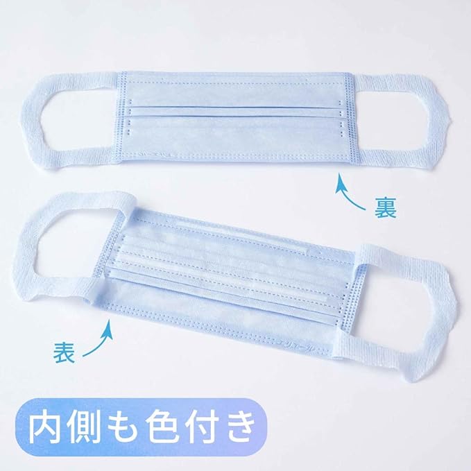 Elleair Hyper Block Mask, Stuffiness, Refreshing Color, Ice Blue, Regular Size, 30 Pieces, PM2.5 Compatible -  Australia