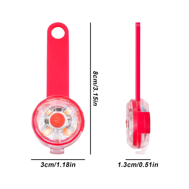 Pack of 4 safety pet lights, Sporgo LED flashing light for dogs, cats, USB rechargeable safety light, LED light pendant dog, waterproof pet lights with 3 flashing modes - BeesActive Australia