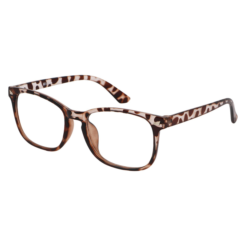Blue Light Blocking Glasses | Computer Reading/Gaming/TV/Phones Glasses for Men Women | Night Driving UV Glare Glasses * Leopard | Clear - BeesActive Australia