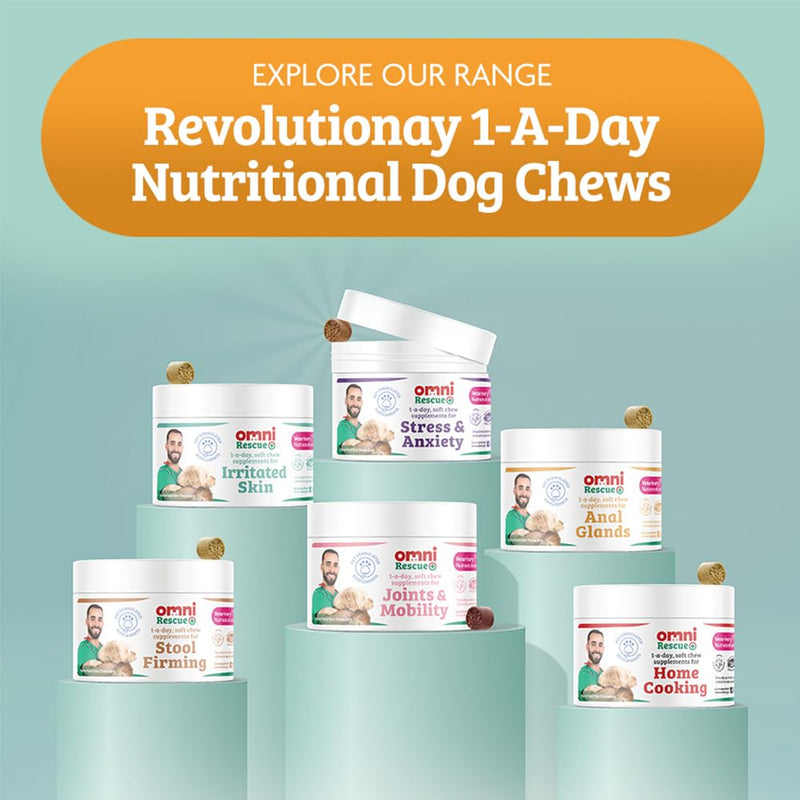 Omni Bladder Care Supplement - Dragons’ Den Winners, One-a-Day Dog Chew Supplements for Dogs, Marshmallow Root, Cranberry and D-Mannose For Bladder Urinary Support, 30 Servings, Small 0-15 Kg Small Dog (0-15kg)