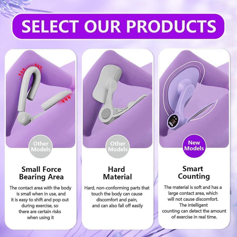 Thigh Master,Kegel Exerciser,Pelvic Floor Muscle,Pelvic Floor Exercise Devices,Thigh Master Thigh Exerciser for Women,Hip Trainer Kegel Exerciser,Pelvic Floor Trainer for Postpartum Rehabilitation - BeesActive Australia
