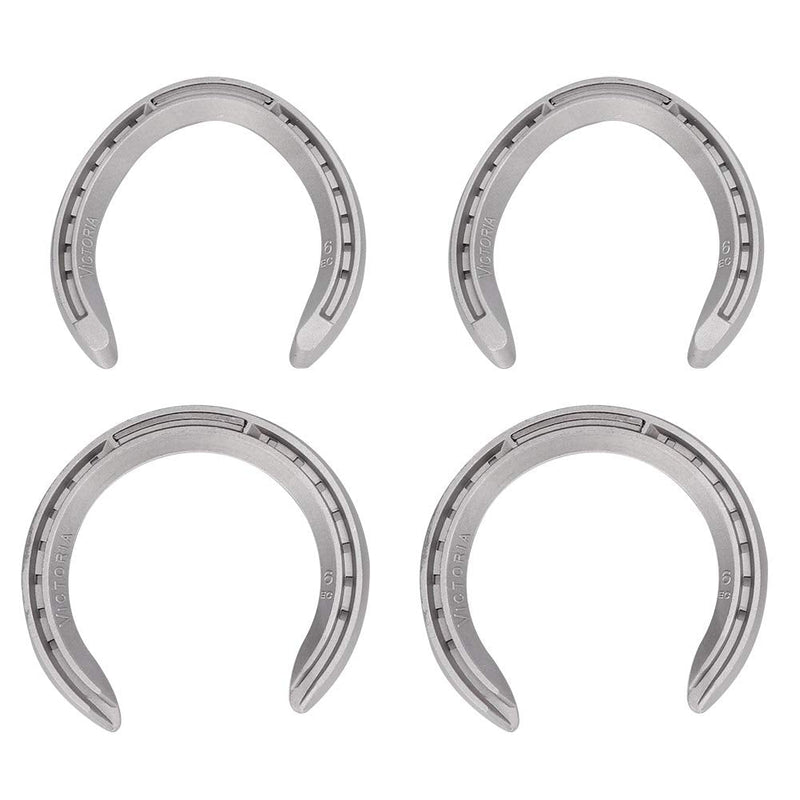 Equestrian Horseshoes, Aluminum Horseshoes Wear Resistant Horseshoe Set Horseshoe Kit Horse Shoes Sets Sports Horseshoes for Horse Racing(Number 6) - BeesActive Australia