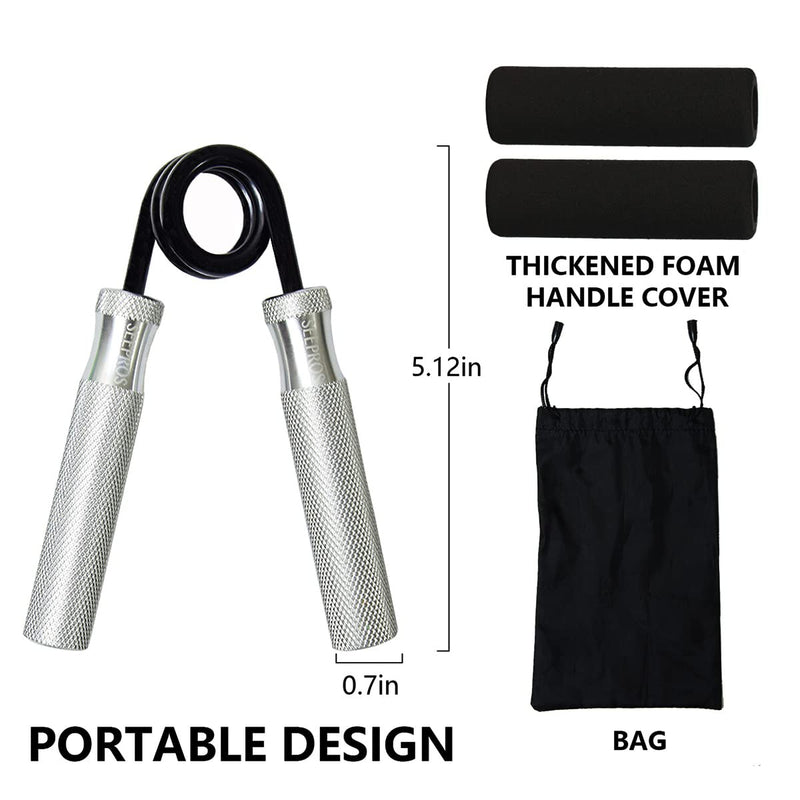 Grip Strength Trainer, 100LB-300LB Metal Hand Grip Strengthener, Non-Slip Heavy-Duty Finger & Forearm Exerciser, Hand Gripper for Athletes, Hand Rehabilitation Exercising 3 Pack, 100+150+200LB
