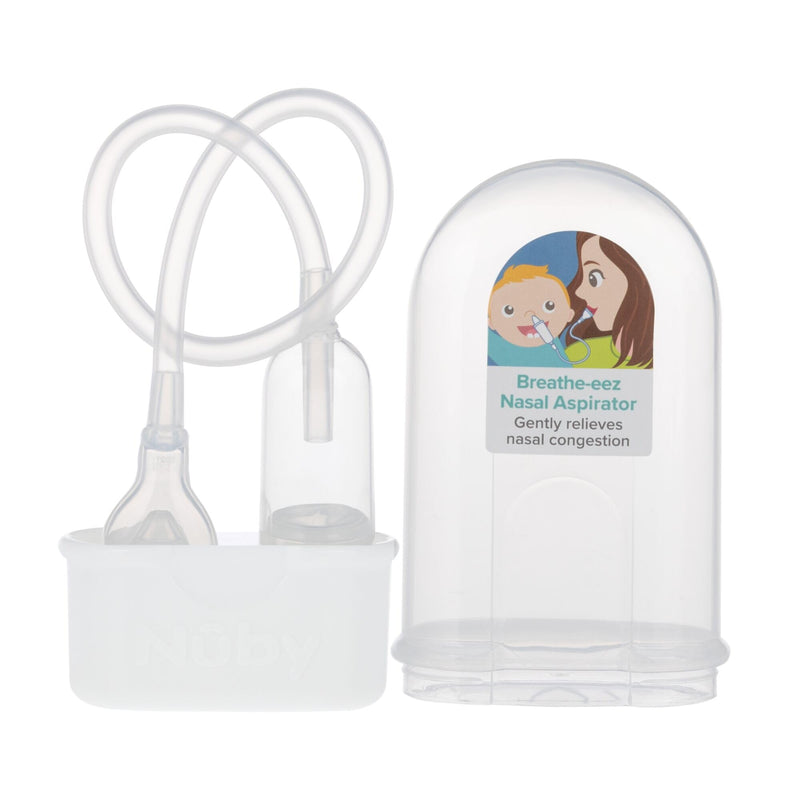 Dr. Talbot's Baby Nose and Ear Care Set - Breathe-EEZ Nasal Aspirator and Nose and Ear Cleaner Tools for Babies - Baby Registry Essentials Breathe-EEZ Aspirator + Ear & Nose Cleaner Set Blue and Aqua