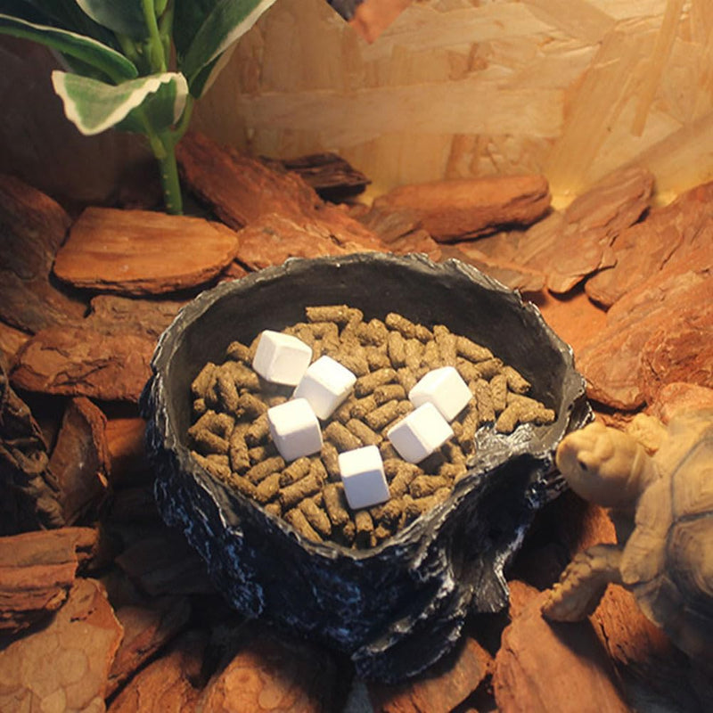 ULTECHNOVO 24Pcs Fish Tank Calcium Stones Natural with Trace Elements for Aquarium and Tortoise Safe for Reptiles Enhancing Water Quality and Aquatic Health