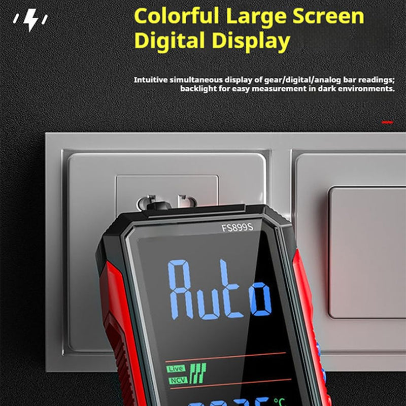 USB Rechargeable Digital Multimeter, 2026 Upgraded Fs899l Multimeter, Automatic Digital Display Multimeter Tester for Home and Industrial Electrical Issues, Multimeter Tester (FS899L) - BeesActive Australia