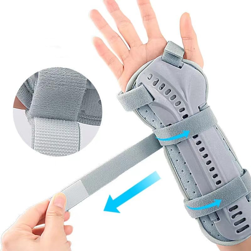 Kids Wrist Brace with Arm Sling Adult Wrist Support Brace Belt Youth Hand Immobilizer Children Night Support to Aid Sprains Strains Tendonitis Carpal Tunnel (Left hand, Small) Left hand