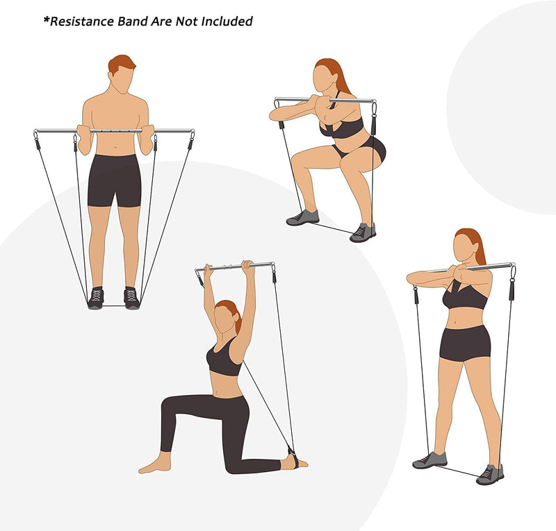 Rose Gold Adjustable Spreader Bar Set, EXREIZST Suitable for Sets Sports Training Fitness Gear Home Gyms