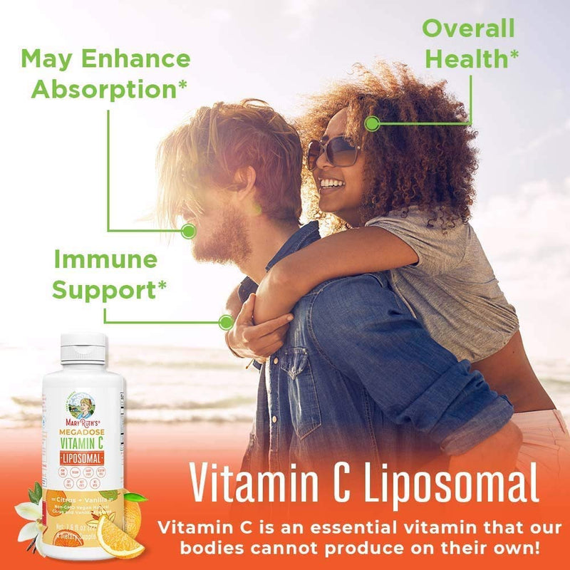 MaryRuth Organics Turmeric & DHA Liposomal & Vitamin C Liposomal Bundle, Enhanced Absorption Supplement for Cognitive Maintenance, Mood Enhancement, Joint Health, Vitamin C, Immune Support for Adults