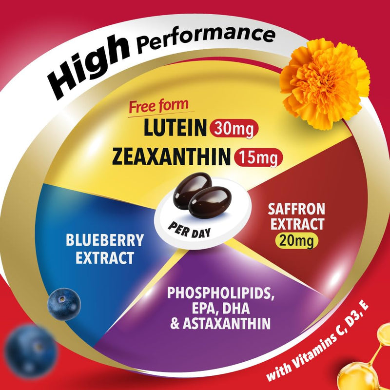 LABO Nutrition Ultimate VisionREGAIN Lutein Zeaxanthin Saffron - 60 softgel | Liposomal eye supplement with lutein, zeaxanthin & saffron extract, supports visual comfort, up to 60 days' supply 1