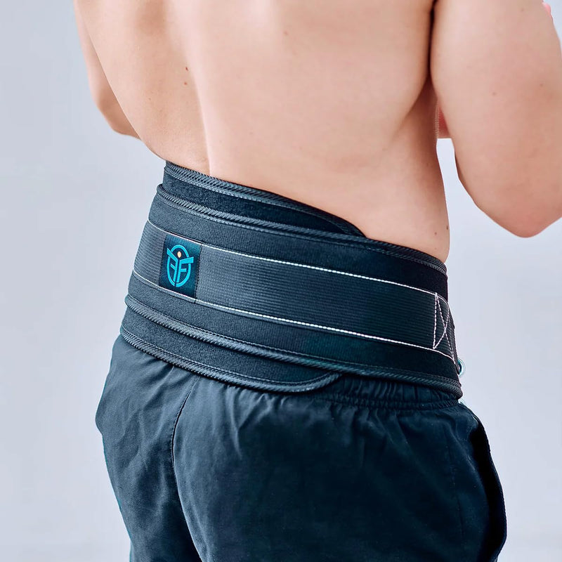 ERIC FLAG - Dip Belt with Adjustable Chain or Rope for Weightlifting, Calisthenics, Crossfit, Up to 660lbs of Load - Heavy Duty Weight Belt for Pull-ups and Dips, Adapted to Every Morphology With Rope