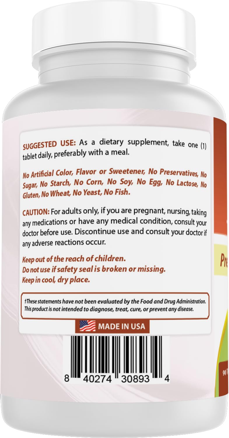 Best Naturals K-Complex with K1 (Phytonadione 1500 mcg + K2 as Menaquinone 100 mcg + K2 as MK-4 1000 mcg) + D3 + VIT. C - 90 Tablets - Made in The USA (Pack of 2) 90 Count (Pack of 2)